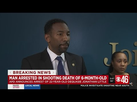 Atlanta mayor, police department announces arrest for death of 6-month-old boy