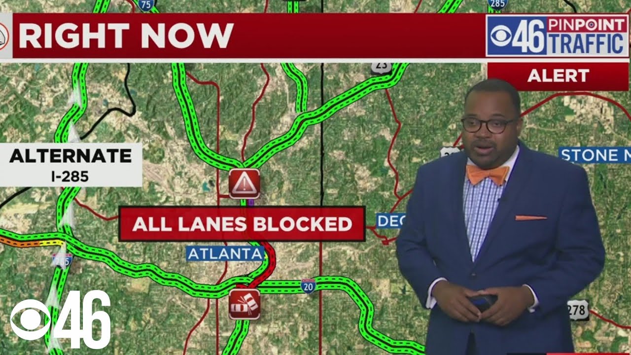 TRAFFIC ALERT: All lanes closed along I-75/I-85 interchange near 10th street, 1 person dead