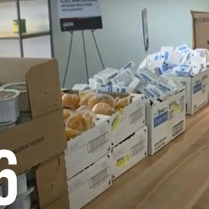 Atlanta Hawks and State Farm donated food to Meals on Wheels Atlanta