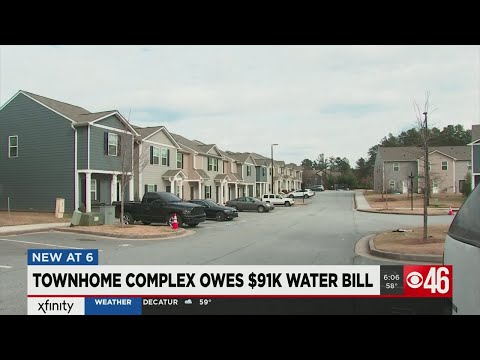 Atlanta townhome complex owes city water bill totaling $91K