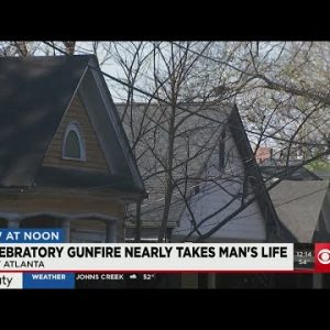 Celebratory gunfire hits Atlanta home with family inside