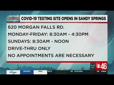 COVID-19 test site opens in Sandy Springs