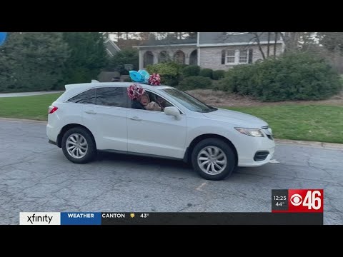 Drive-by celebration in Dunwoody honors cancer survivor