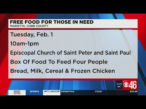 FREE FOOD! Local church to hold food drive Tuesday for those in need