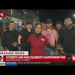 Georgia fans celebrate historic win over Alabama