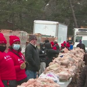 Hosea Helps hands out food to families