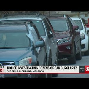 Police investigating string of car burglaries