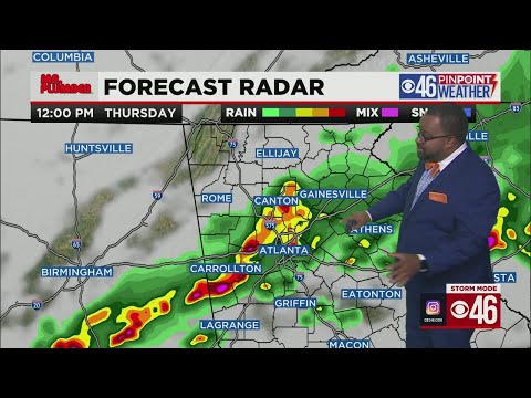 Scattered rain to continue this morning in metro Atlanta