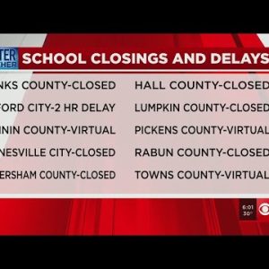School closures and delays continue into Tuesday