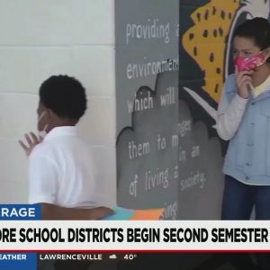 School districts begin second semester as COVID-19 cases surge