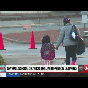 Several school districts resume in-person learning