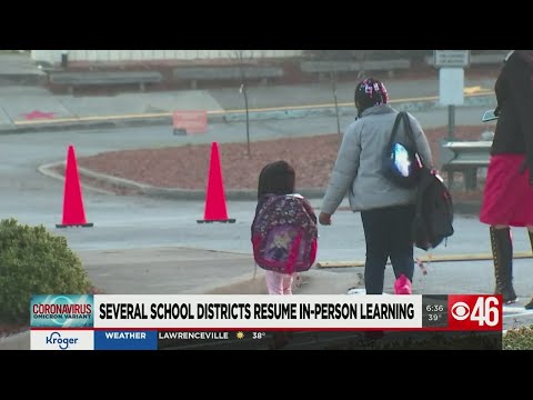 Several school districts resume in-person learning