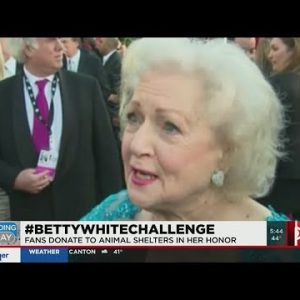 Fans take on the Betty White Challenge, donate to local animal shelters in her honor