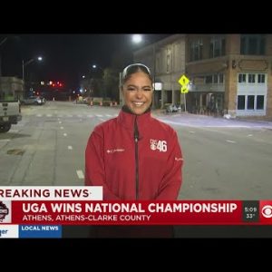 UGA students celebrate championship win