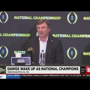 University of Georgia head coach and players talk about win