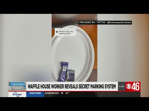 Waffle House worker reveals secret marking system