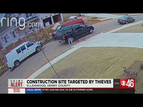 Construction site targeted by thieves