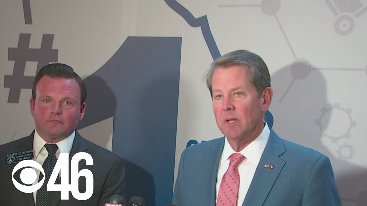 Gov. Kemp introducing Unmask Georgia Students Act in Monday press conference