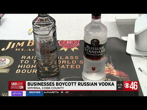Stores boycotting Russian Vodka in response to Ukraine invasion
