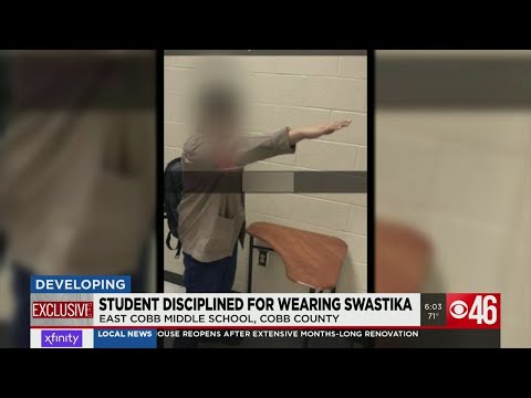 Students disciplined for wearing swastika