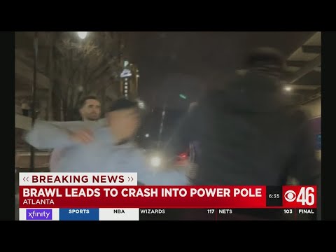 Uber drivers films brawl that led to car crash