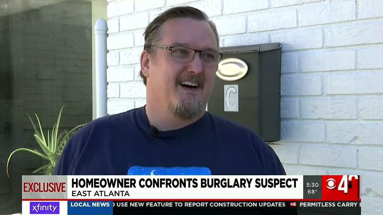Armed Atlanta homeowner confronts burglar, fears for family’s safety