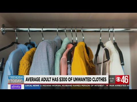 Average adult has nearly $300 worth of unworn clothes in closet