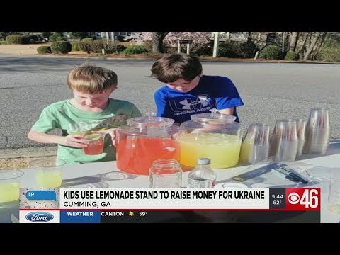 Georgia kids use lemonade stand to raise money for Ukraine refugees