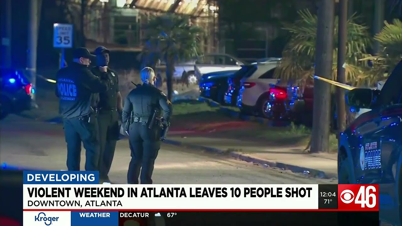 Nearly a dozen people shot within two days in metro Atlanta