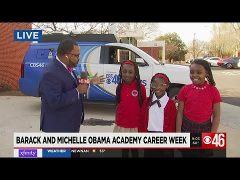 Rodney visits Barack and Michelle Obama Academy for Career Week