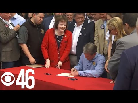 Gov  Kemp signs constitutional carry bill into law in Georgia